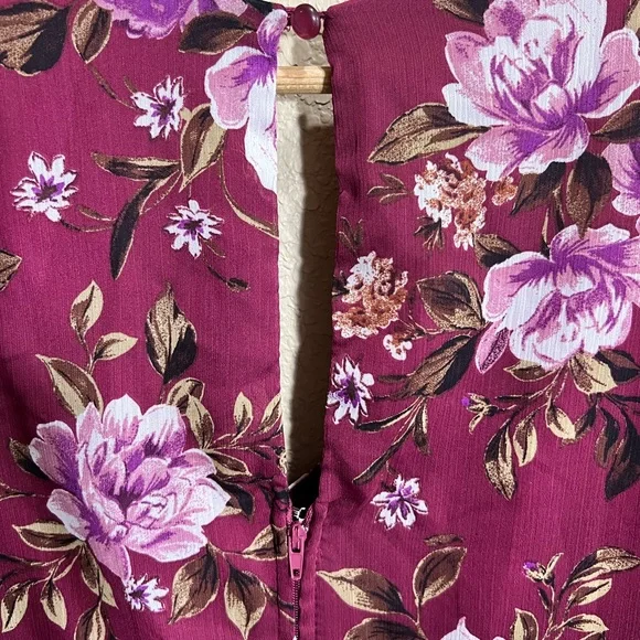 Trixxi Floral Mini Dress Short Sleeve - Picture 4 of 4